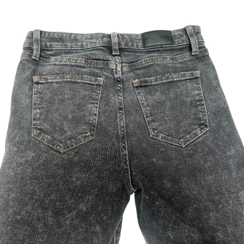 Pistola Lennon High Rise Cropped Boot in Nightcap Acid Wash Stretch Size 27
